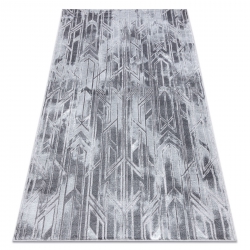 модерен MEFE килим B402 - structural две нива на руно тъмно сив