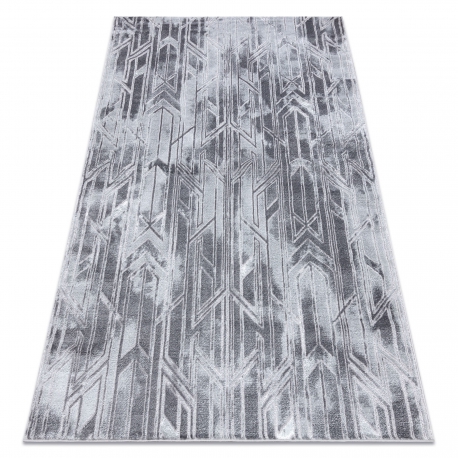 Modern MEFE carpet B402 - structural two levels of fleece dark grey 