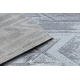 Moderní MEFE koberec B402 - Strukturální, dvě úrovně rouna tmavo-šedý