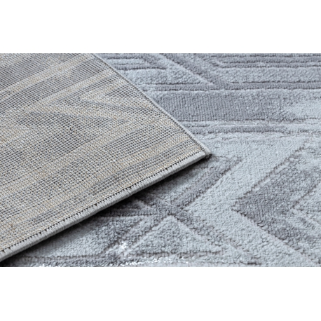 Moderní MEFE koberec B402 - Strukturální,  dvě úrovně  rouna tmavo-šedý 180x270 cm
