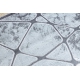 Tepih MEFE moderna B401 - Strukturne, dvije razine flora tamno sivi