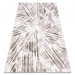 Teppe akryl VALS 0W1733 C56 46 Abstraksjon spatial 3D elfenben / beige