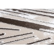Akril VALS szőnyeg 0W1733 C56 46 Absztrakció térbeli 3D elefántcsont / bézs
