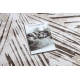 Kilimas Akrilas VALS 0W1733 C56 46 Abstrakcijos vintažas erdvinis 3D dramblio kaulo / smėlio spalvos 