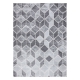 модерен MEFE килим B400 Кубче, геометричен 3D - structural две нива на руно тъмно сив