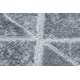 сучасний MEFE килим B400 Куб, Геометричні 3D - Structural два рівні флісу темно-сірий