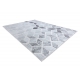 Modern MEFE matta B400 Kub, geometrisk 3D - structural två nivåer av hudna grå 