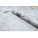 сучасний MEFE килим B400 Куб, Геометричні 3D - Structural два рівні флісу сірий
