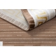 сучасний MEFE килим 9096 каркас, грецький ключ - Structural два рівні флісу бежевий / коричневий