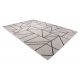 Килим SIZAL FLOORLUX 20605 сребро / черно / бежов триъгълници, геометричен