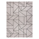 Kilimas sizalio virvelės FLOORLUX 20605 sidabras / juoda / smėlio spalvos TRIKAMPIAI, geometrinis