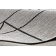 Sisal tapijt SISAL FLOORLUX 20605 zilver / ZWART Driehoek, GEOMETRISCH