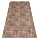 модерен MEFE килим 9401 линии vintage - structural две нива на руно бежов / кафяв