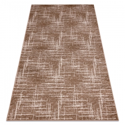 Tappeto MEFE moderne 9401 Linee vintage - Structural due livelli di pile beige / maro