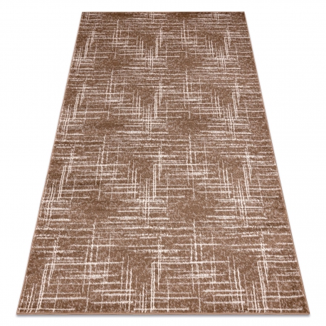 сучасний килим MODE 8511 геометричний кремовий / чорний