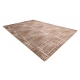 сучасний MEFE килим 9401 Лінії vintage - Structural два рівні флісу бежевий / коричневий