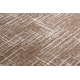 Alfombra MEFE moderna 9401 Líneas vintage - Structural dos niveles de vellón bege / marrón