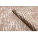 Moderne MEFE Teppe 9401 Linjer årgang - strukturell to nivåer av fleece beige / brun