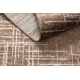 Tæppe MEFE moderne 9401 Linjer vintage vasket - Strukturelle, to niveauer af fleece beige / brun