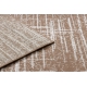 Moderne MEFE Teppe 9401 Linjer årgang - strukturell to nivåer av fleece beige / brun