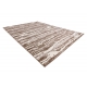Moderní MEFE Vlny koberec 8761 - Strukturální, dvě úrovně rouna tmavě-béžový