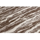 Modern MEFE Teppich 8761 Wellen - Strukturell zwei Ebenen aus Vlies dunkelbeige