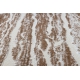 Moderne MEFE Teppe 8761 Bølger - strukturell to nivåer av fleece mørk beige