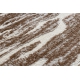 Kilimas MEFE Šiuolaikinis 8761 Bangos - Struktūrinis, dviejų sluoksnių vilna tamsiai, rudos spalvos 