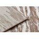Modern MEFE carpet 8761 Waves - structural two levels of fleece dark beige