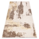 Moderní MEFE koberec 8731 Růžice vintage - Strukturální, dvě úrovně rouna béžový
