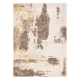 Paklājs MEFE moderns 8731 Rozete vintage mazgāts, struktūra - divi sariņu līmeņi bēšs