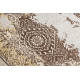 Modern MEFE Teppich 8731 Rosette vintage - Strukturell zwei Ebenen aus Vlies beige