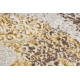 Moderne MEFE Teppe 8731 Rosett årgang - strukturell to nivåer av fleece beige / gull
