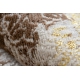 Σύγχρονο MEFE χαλί 8731 Ροζέτα εκλεκτό - δομική δύο επίπεδα μαλλιού μπεζ / χρυσός