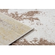 Moderní MEFE koberec 8731 Růžice vintage - Strukturální, dvě úrovně rouna béžový
