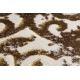 сучасний килим MODE 8629 черепашки кремовий / чорний