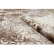 Tæppe MEFE moderne 8724 Pynt, vintage vasket - Strukturelle, to niveauer af fleece beige / guld