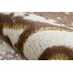 Modern MEFE carpet 8724 Ornament, vintage - structural two levels of fleece beige / gold