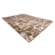 Moderní MEFE koberec 6184 Dlažba cihlový - Strukturální, dvě úrovně rouna tmavě-béžový