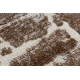 Paklājs MEFE moderns 6184 Bruģakmeņi, Akmens, struktūra - divi sariņu līmeņi tumšs bēšs