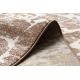 Moderne MEFE Teppe 6184 Asfaltering murstein - strukturell to nivåer av fleece mørk beige