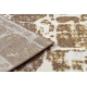 Modern MEFE carpet 6184 Paving brick - structural two levels of fleece dark beige