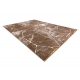 Modern MEFE matta 2783 Marble - strukturella två nivåer av hudna mörk beige