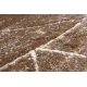 Moderný koberec MEFE 2783 Mramor - Štrukturálny, dve vrstvy rúna, tmavo-béžová