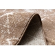 Moderne MEFE Teppe 2783 Marmor - strukturell to nivåer av fleece mørk beige