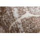 Kilimas MEFE Šiuolaikinis 2783 Marmuras - Struktūrinis, dviejų sluoksnių vilna tamsiai, rudos spalvos 
