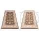 Modern covor MODE 8377 abstractizare crem / negru
