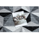 Vloerbekleding ARGENT - W6096 Drieho 3D grijskleuring / zwart