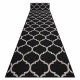 РУННЕР СИЗАЛ FLOORLUX дизајн 20608 марокански решетка црн / сребро