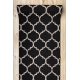Kilimėliai sizalis FLOORLUX dizainas 20608, Maroko dobilai, trellis juoda / sidabras